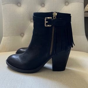 Steve Madden - Woodmere, Fringed Bootie, Size 7